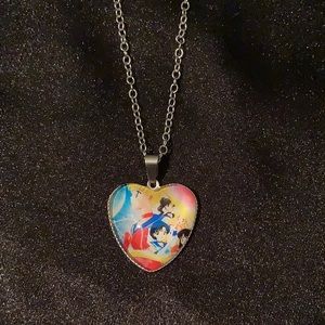 3/$20 Sailor Moon Heart pendant necklace